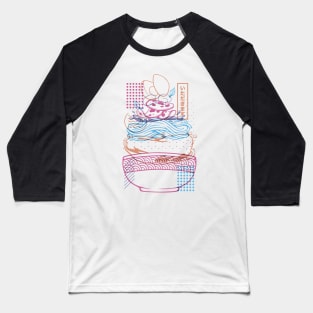 Neon Sign Noodles Ramen by Tobe Fonseca Baseball T-Shirt